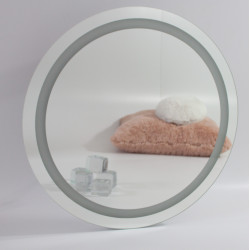 Mirror with LED lighting round 800mm