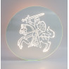 Round mirror with decorative LED lighting 600mm