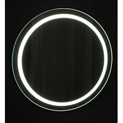 Round 800mm mirror with decorative LED lighting