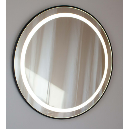 mirror with black frame