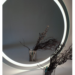 Round mirror with LED lighting 1200mm